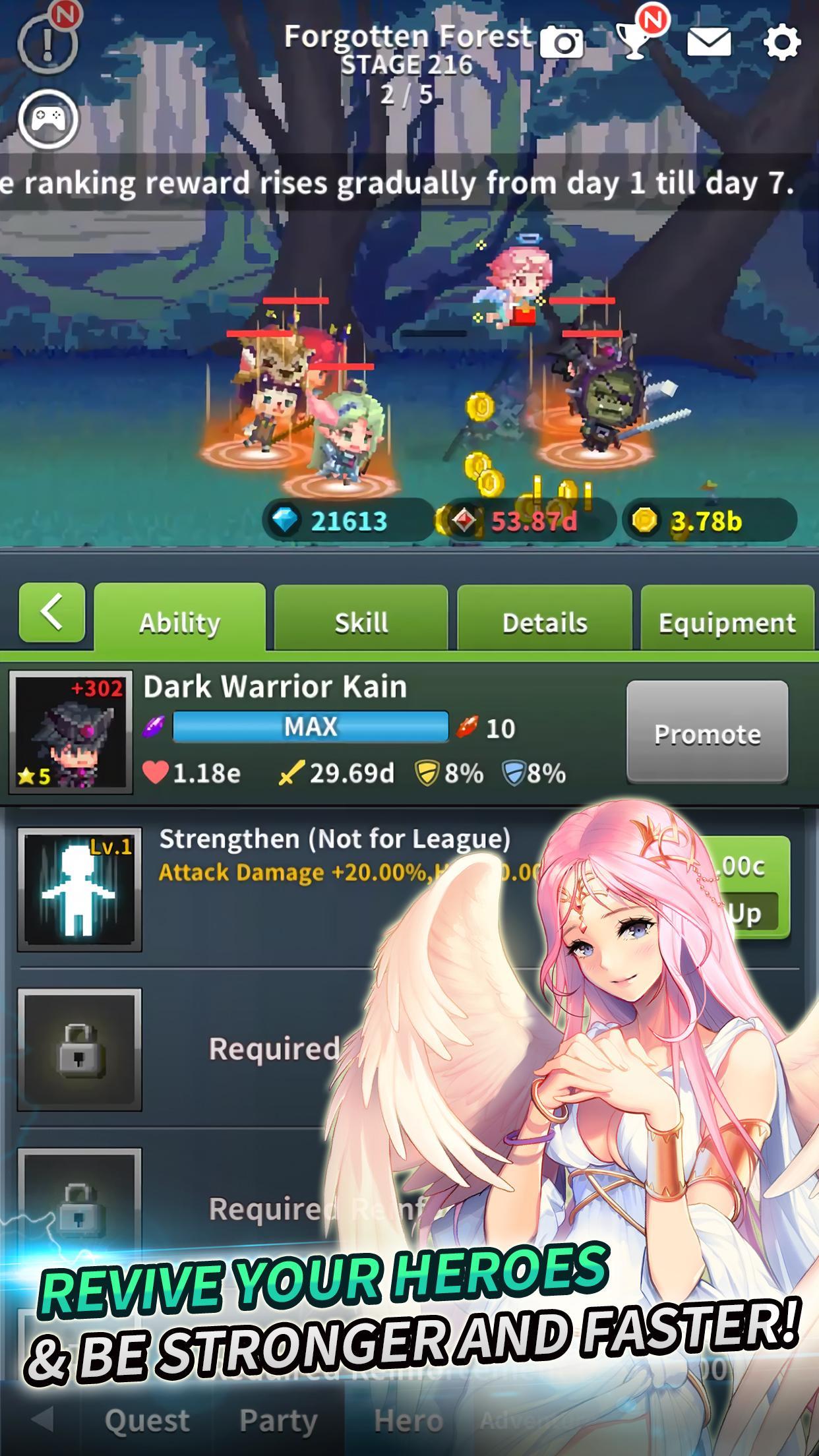 Infinity Knights: Nonstop idle RPG!