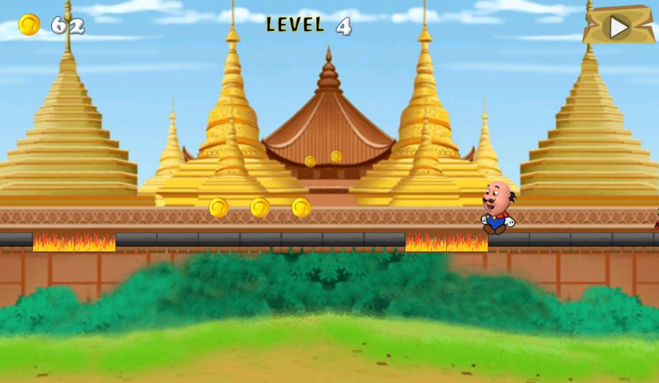 Temple Train Motu Patlu Run