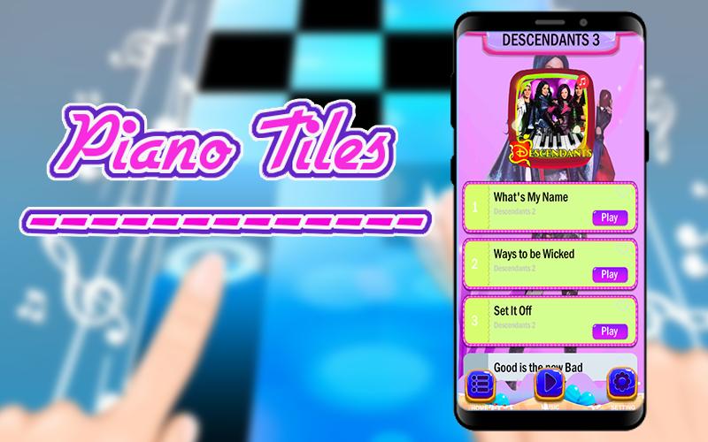 FREE DESCENDANTS 3 PIANO GAME TILES
