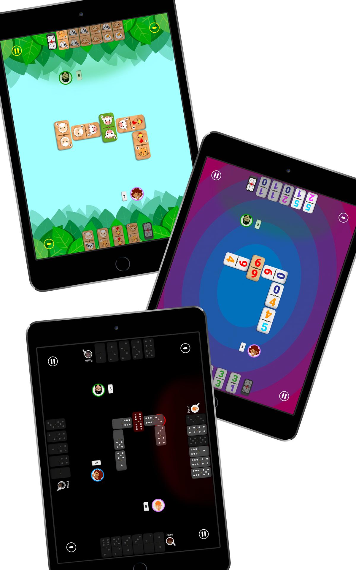 Dominoes - 5 domino group games