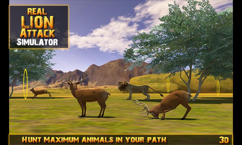 Real Lion Attack Simulator 3D