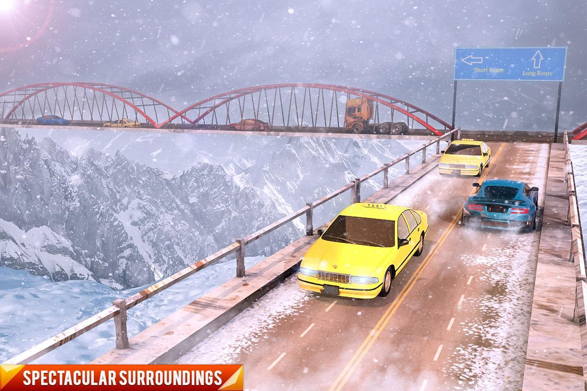 Drive Mountain City Taxi Car: Hill Taxi Car Games