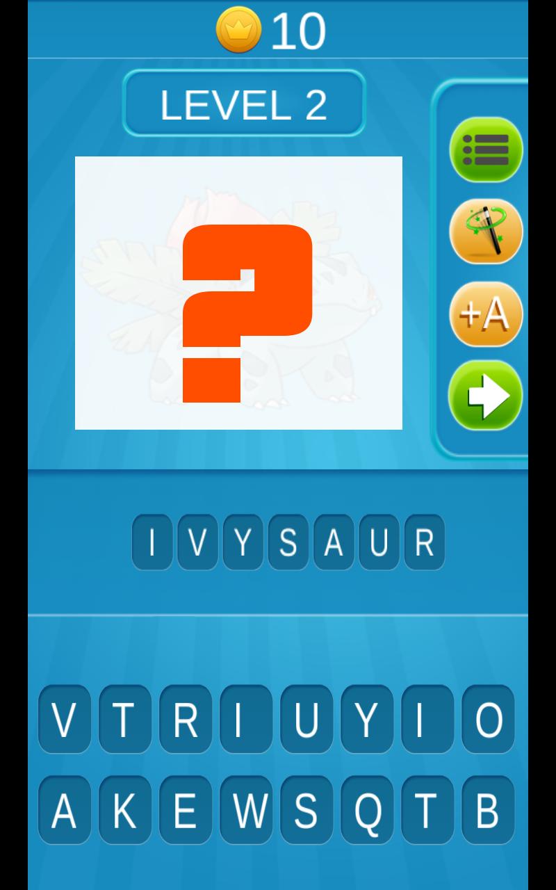 Name Quiz For Pokemon