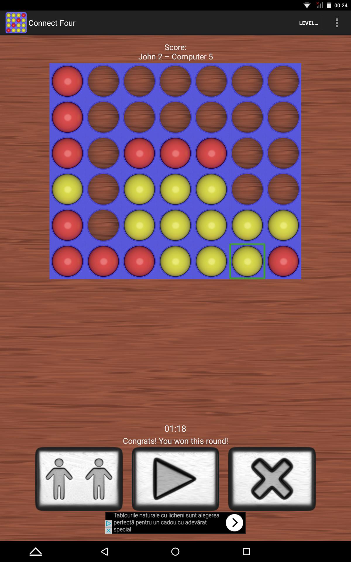 Connect 4, Four in a Line